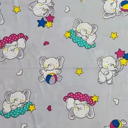 پارچه ملحفه طرح هپی لند کد 110 - مترینوشاپ