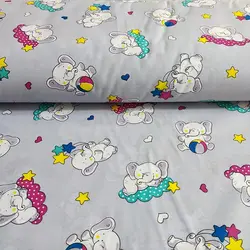 پارچه ملحفه طرح هپی لند کد 110 - مترینوشاپ