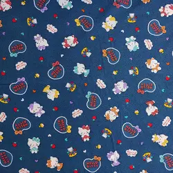 پارچه ملحفه طرح کیتی کد 190 - مترینوشاپ