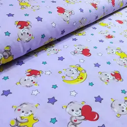 پارچه ملحفه طرح تدی کد 160 - مترینوشاپ