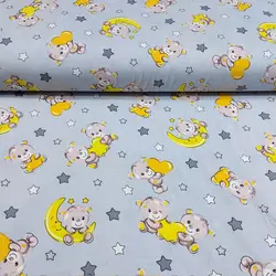 پارچه ملحفه طرح تدی کد 1218 - مترینوشاپ