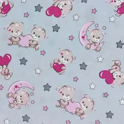 پارچه ملحفه طرح تدی کد 1217 - مترینوشاپ