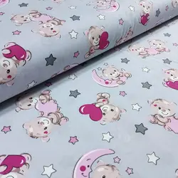 پارچه ملحفه طرح تدی کد 1217 - مترینوشاپ