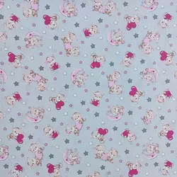 پارچه ملحفه طرح تدی کد 1217 - مترینوشاپ