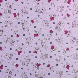 پارچه ملحفه طرح تدی کد 170 - مترینوشاپ