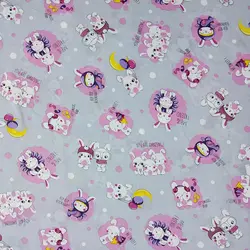 پارچه ملحفه عروسکی طرح ربیت کد 0170 - مترینوشاپ