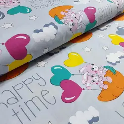 پارچه ملحفه عروسکی طرح اسنوبال کد 110 - مترینوشاپ