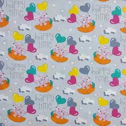 پارچه ملحفه عروسکی طرح اسنوبال کد 110 - مترینوشاپ