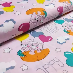 پارچه ملحفه عروسکی طرح اسنوبال کد 170 - مترینوشاپ