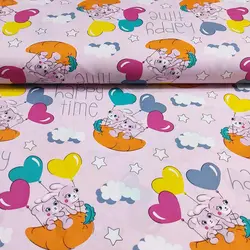 پارچه ملحفه عروسکی طرح اسنوبال کد 170 - مترینوشاپ