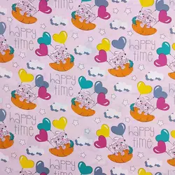 پارچه ملحفه عروسکی طرح اسنوبال کد 170 - مترینوشاپ