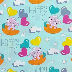 پارچه ملحفه عروسکی طرح اسنوبال کد 145 - مترینوشاپ