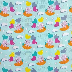 پارچه ملحفه عروسکی طرح اسنوبال کد 145 - مترینوشاپ