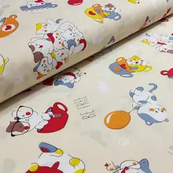 پارچه ملحفه عروسکی طرح پیشی کد 300 - مترینوشاپ