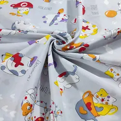 پارچه ملحفه عروسکی طرح پیشی کد 120 - مترینوشاپ