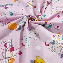 پارچه ملحفه عروسکی طرح پیشی کد 170 - مترینوشاپ