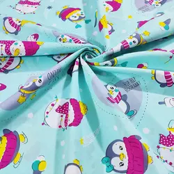 پارچه ملحفه عروسکی طرح پنگوئن کد 145 - مترینوشاپ