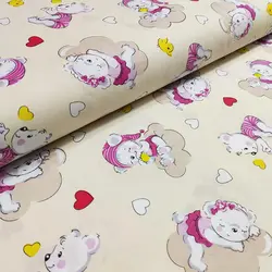 پارچه ملحفه عروسکی طرح لوسی کد 300 - مترینوشاپ