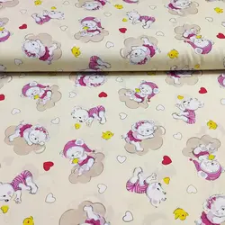 پارچه ملحفه عروسکی طرح لوسی کد 300 - مترینوشاپ