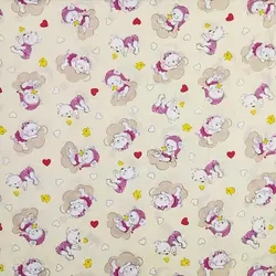 پارچه ملحفه عروسکی طرح لوسی کد 300 - مترینوشاپ