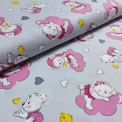 پارچه ملحفه عروسکی طرح لوسی کد 120 - مترینوشاپ