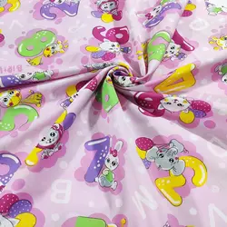 پارچه ملحفه عروسکی طرح لاکی لند کد 170 - مترینوشاپ