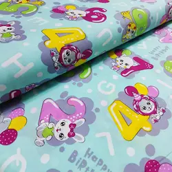 پارچه ملحفه عروسکی طرح لاکی لند کد 145 - مترینوشاپ