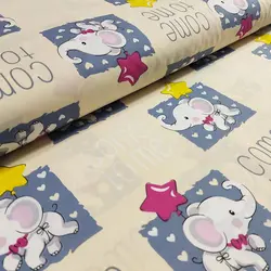 پارچه ملحفه عروسکی طرح هانی کد 300 - مترینوشاپ