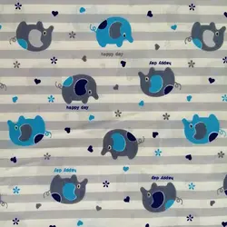 پارچه ملحفه طرح میلاد کد 140 آبی