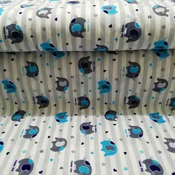 پارچه ملحفه طرح میلاد کد 140 آبی