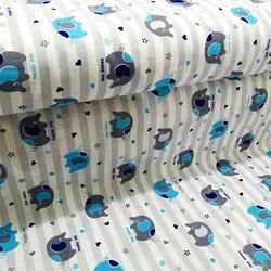 پارچه ملحفه طرح میلاد کد 140 آبی