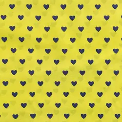 پارچه ملحفه طرح قلب کد 180 زرد طوسی