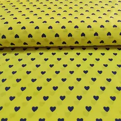 پارچه ملحفه طرح قلب کد 180 زرد طوسی