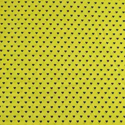 پارچه ملحفه طرح قلب کد 180 زرد طوسی