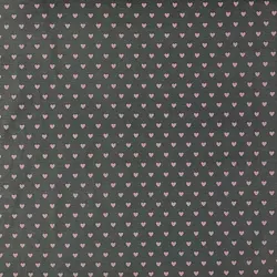 پارچه ملحفه طرح قلب کد 0170 طوسی صورتی