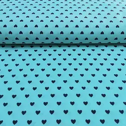 پارچه ملحفه طرح قلب کد 140 آبی طوسی