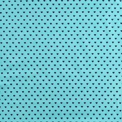 پارچه ملحفه طرح قلب کد 140 آبی طوسی