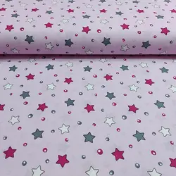 پارچه ملحفه طرح کهکشان کد 170 صورتی