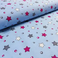 پارچه ملحفه طرح کهکشان کد 140 آبی