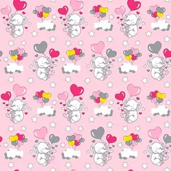 پارچه ملحفه طرح الفنت کد 170 صورتی