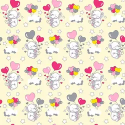 پارچه ملحفه طرح الفنت کد 180 زرد