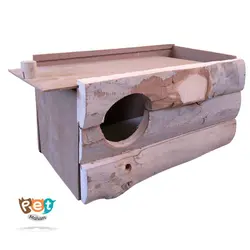لانه پرنده مدل لانه پرنده چوبی چوب جنگلی مناسب عروس هلندی و پرنده هم جسه