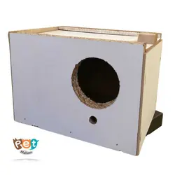 لانه پرنده مدل لانه چوبی سایز کوچک مناسب طوطی برزیلی و مرغ عشق و پرنده های کوچک جسه