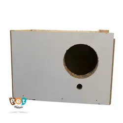 لانه پرنده مدل لانه چوبی سایز کوچک مناسب طوطی برزیلی و مرغ عشق و پرنده های کوچک جسه