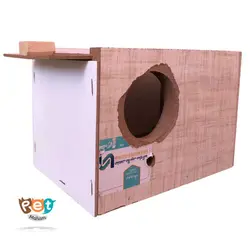 لانه پرنده مدل لانه چوبی سایز کوچک مناسب طوطی برزیلی و مرغ عشق و پرنده های کوچک جسه