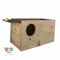 لانه پرنده مدل لانه پرنده چوبی  چوب روسی مناسب عروس هلندی و پرنده هم جسه