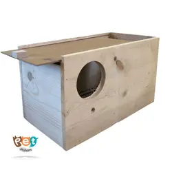 لانه پرنده مدل لانه پرنده چوبی  چوب روسی مناسب عروس هلندی و پرنده هم جسه