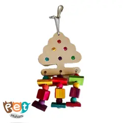 اسباب بازی پرنده مدل درخت کریسمس