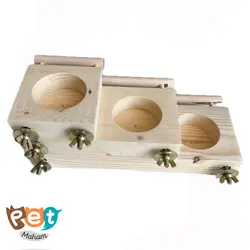 ظرف غذای پرنده مدل دو حفره