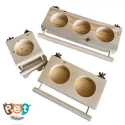 ظرف غذای پرنده مدل دو حفره